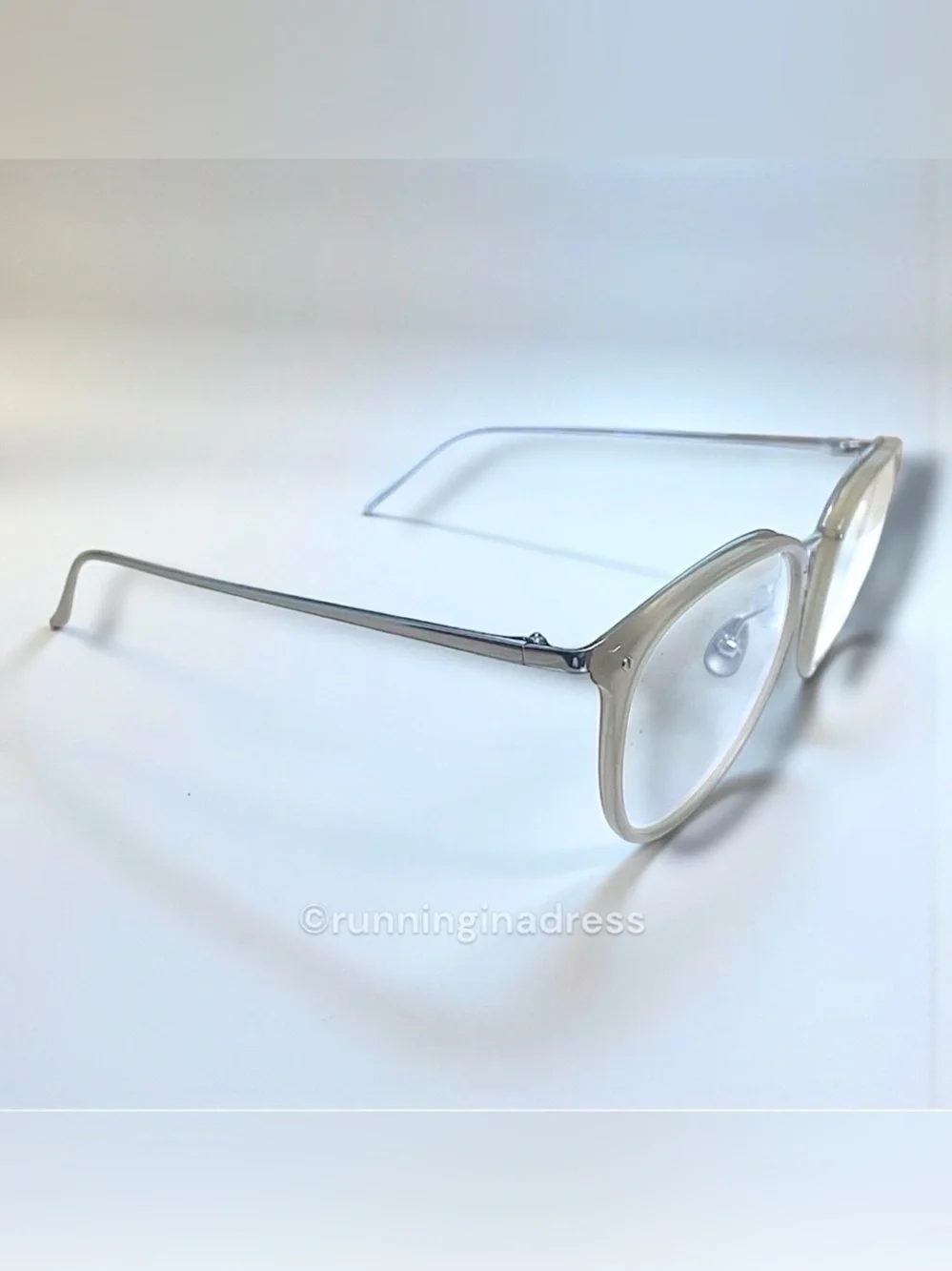 Linda Farrow Calthorpe Oval Glasses NWT LFL251 White Gold Full Boutique Box Set